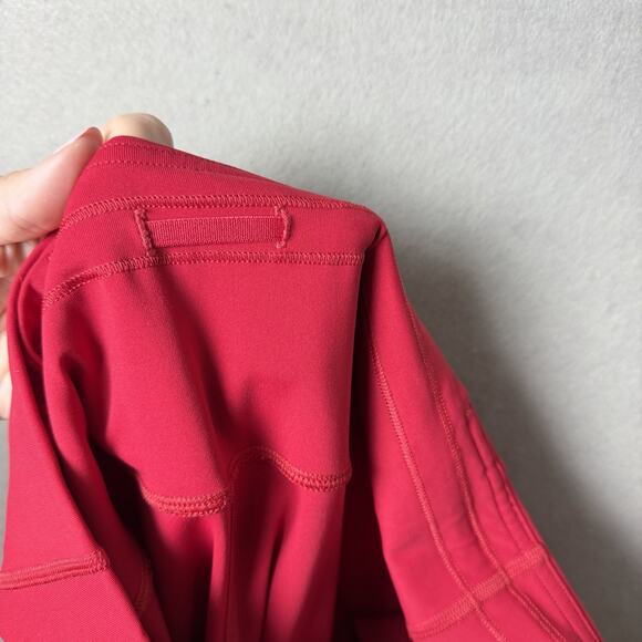 Lululemon Pace Rival High-Rise Crop 22" Dark Red Womens size 10 - Picture 7 of 11
